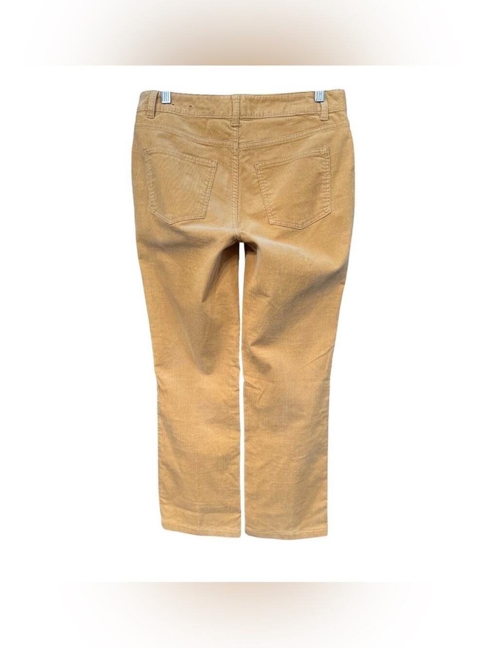 UEC TALBOTS HERITAGE BEIGE Straight Leg Corduroy Pants 98% COTTON SZ 6P